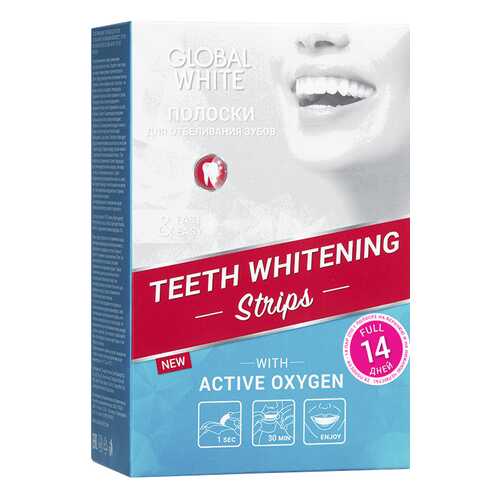 Пластина для отбеливания зубов Global White Teeth Whitening Strips Full в Тенториум