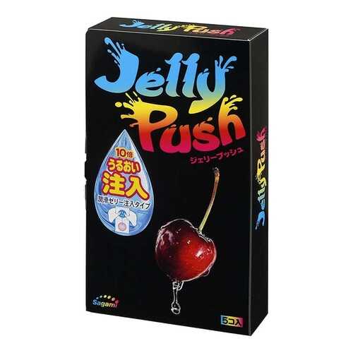 Презервативы Sagami Jelly Push розовые 5 шт. в Тенториум