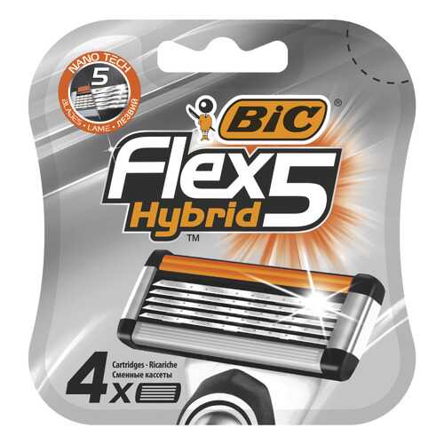 Сменные кассеты BIC Flex 5 Hybrid 4 шт в Тенториум