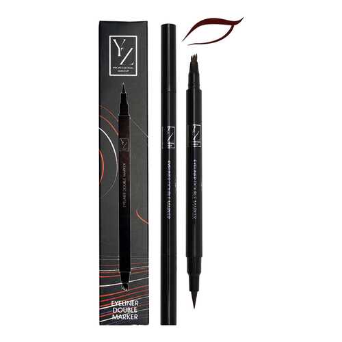 Подводка для глаз YLLOZURE Eyeliner Double Marker brown 2 г в Тенториум