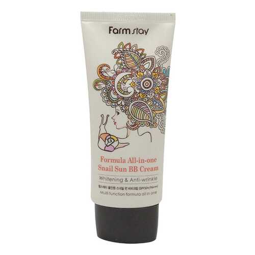 BB и СС средство FarmStay Formula All-In-One Snail Sun BB Cream SPF50+ PA+++ 50 мл в Тенториум