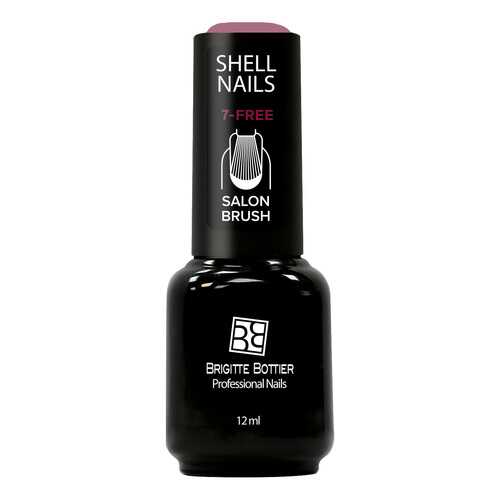 Гель-лак Brigitte Bottier Shell Nails тон 984 светло-бордовый с мелкими блестками, 12мл в Тенториум