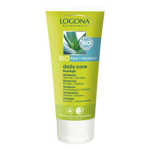 Гель для душа Logona Daily Care Shower Gel Organic Aloe + Verbena 200 мл в Тенториум