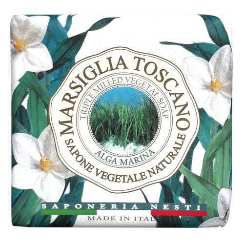 Косметическое мыло Nesti Dante Marsiglia Toscano Alga Marina Vegetal Soap 200 г в Тенториум