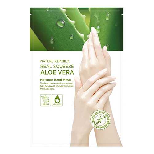 Маска для рук Nature Republic Real Squeeze Aloe Vera Moisture Hand Mask 16 мл в Тенториум