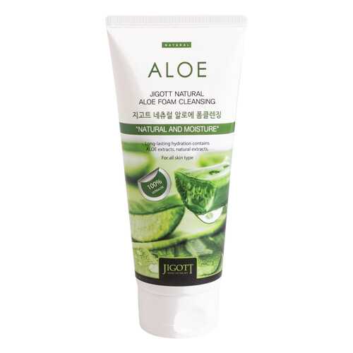 Пенка для умывания Jigott Natural Aloe Foam Cleansing 180 мл в Тенториум