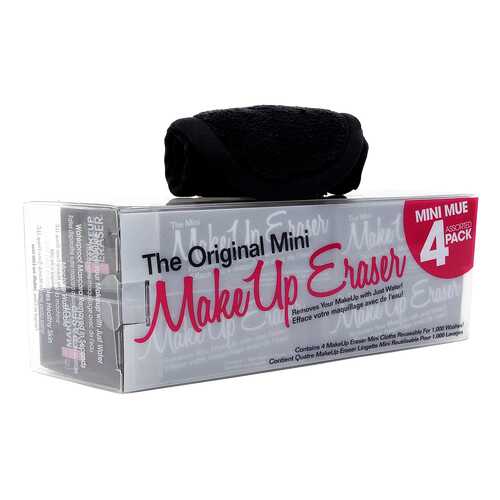 Средство для снятия макияжа MakeUp Eraser The Original Mini Black салфетки 4 шт в Тенториум