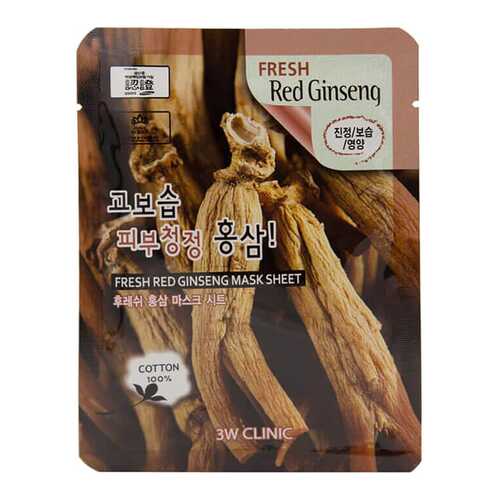 Маска для лица 3W Clinic Fresh Ginseng Mask Sheet 23 мл в Тенториум