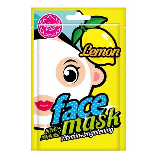 Маска для лица Bling pop Lemon Vitamin & Brightening Mask 20 мл в Тенториум