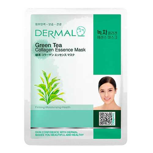 Маска для лица Dermal Green Tea Collagen Essence Mask 23 мл в Тенториум