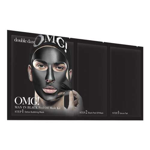 Маска для лица Double Dare OMG! Man In Black Peel Off Mask Kit 5 штук в Тенториум