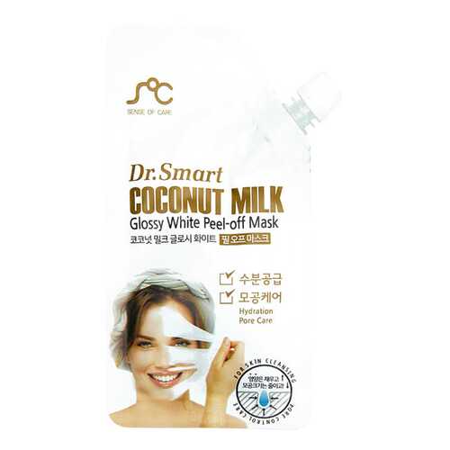 Маска для лица Dr.Smart Coconut Milk Glossy White Peel-Off Mask 25 мл в Тенториум