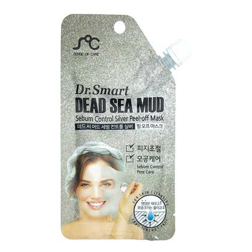 Маска для лица Dr. Smart Dead Sea Mud Sebum Control Silver Peel-Off Mask 25 мл в Тенториум