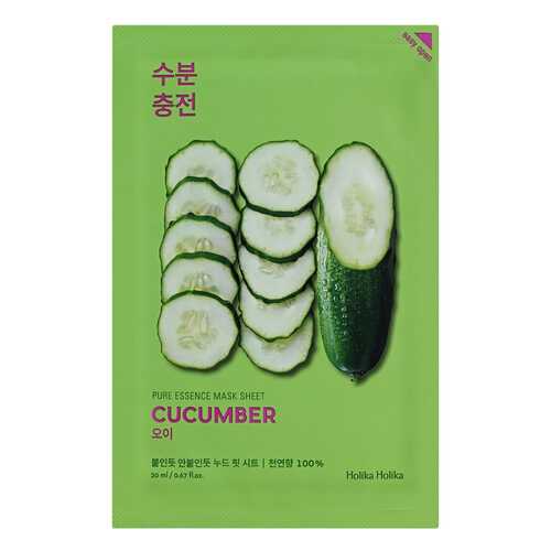 Маска для лица Holika Holika Pure essence Mask Sheet Cucumber 20 мл в Тенториум