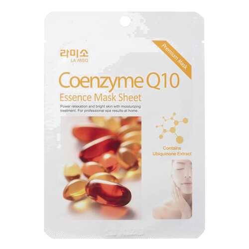 Маска для лица LA MISO Coenzyme Q10 essence Mask Sheet 21 г в Тенториум