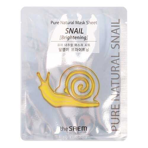 Маска для лица the SAEM Pure Natural Mask Sheet Snail Brightening 20 мл в Тенториум