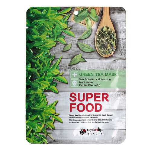 Маска для лица тканевая EYENLIP SUPER FOOD GREEN TEA MASK 23мл в Тенториум