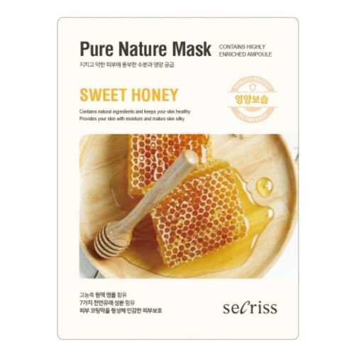 Маска для лица тканевая Secriss Pure Nature Mask Pack-Sweet honey 25мл в Тенториум