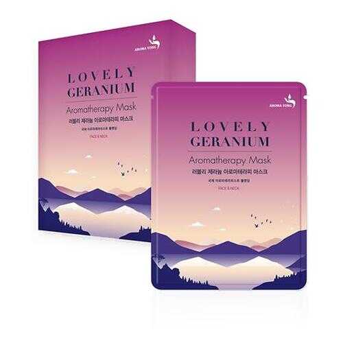 Маска Восхитительная ГЕРАНИЯ Aroma Yong Lovely Geranium Aromatherapy Mask 27гр в Тенториум