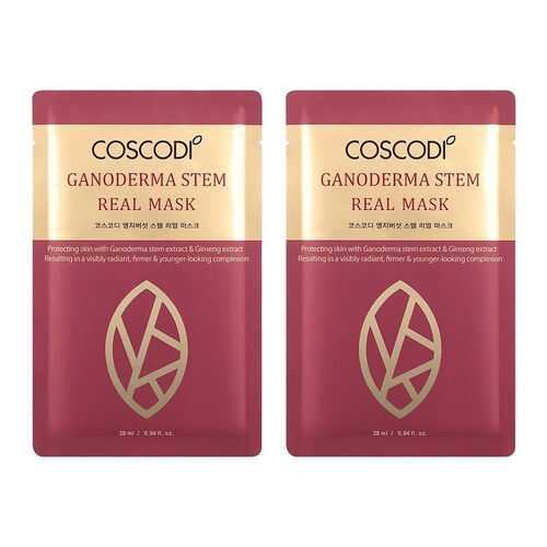 Тканевая маска COSCODI GANODERMA STEM REAL MASK 2 шт. в Тенториум