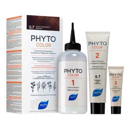 Краска для волос Phyto PhytoColor Permanent Coloring 5.7 Светлый каштан 40 мл в Тенториум