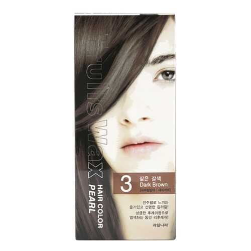 Краска для волос Welcos Fruits Wax Pearl Hair Color 03 Dark Brown 60 мл в Тенториум