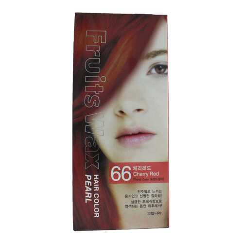 Краска для волос Welcos Fruits Wax Pearl Hair Color 66 Cherry Red 60 мл в Тенториум